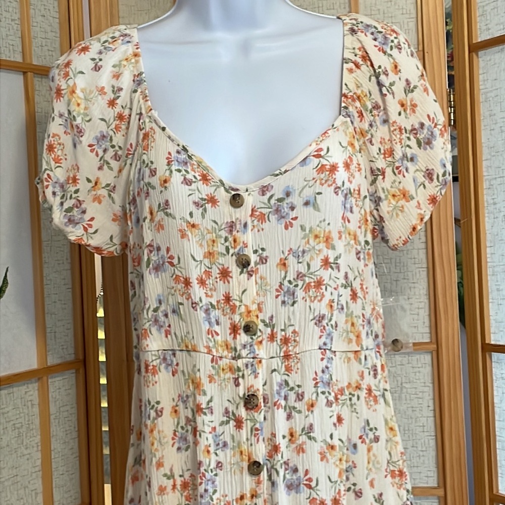 Flower Dress Cornflowers skater dress by SO medium Never Worn NWT
